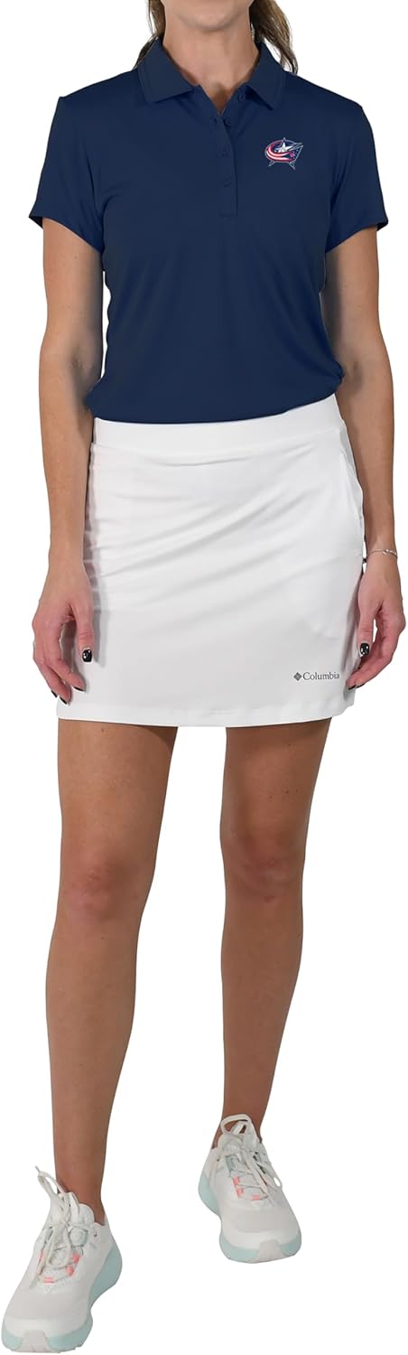 

Columbia Columbus Blue Jackets Golf женская повседневная легкая поло Birdie, Navy