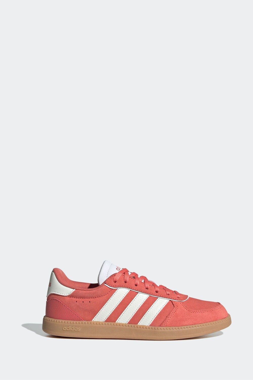 Изящные замшевые кроссовки Breaknet Adidas, красный — фото 3