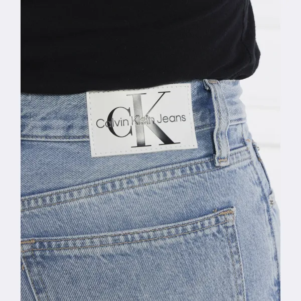 Джинсы прямого кроя высокий рост Calvin Klein, синий — фото 4