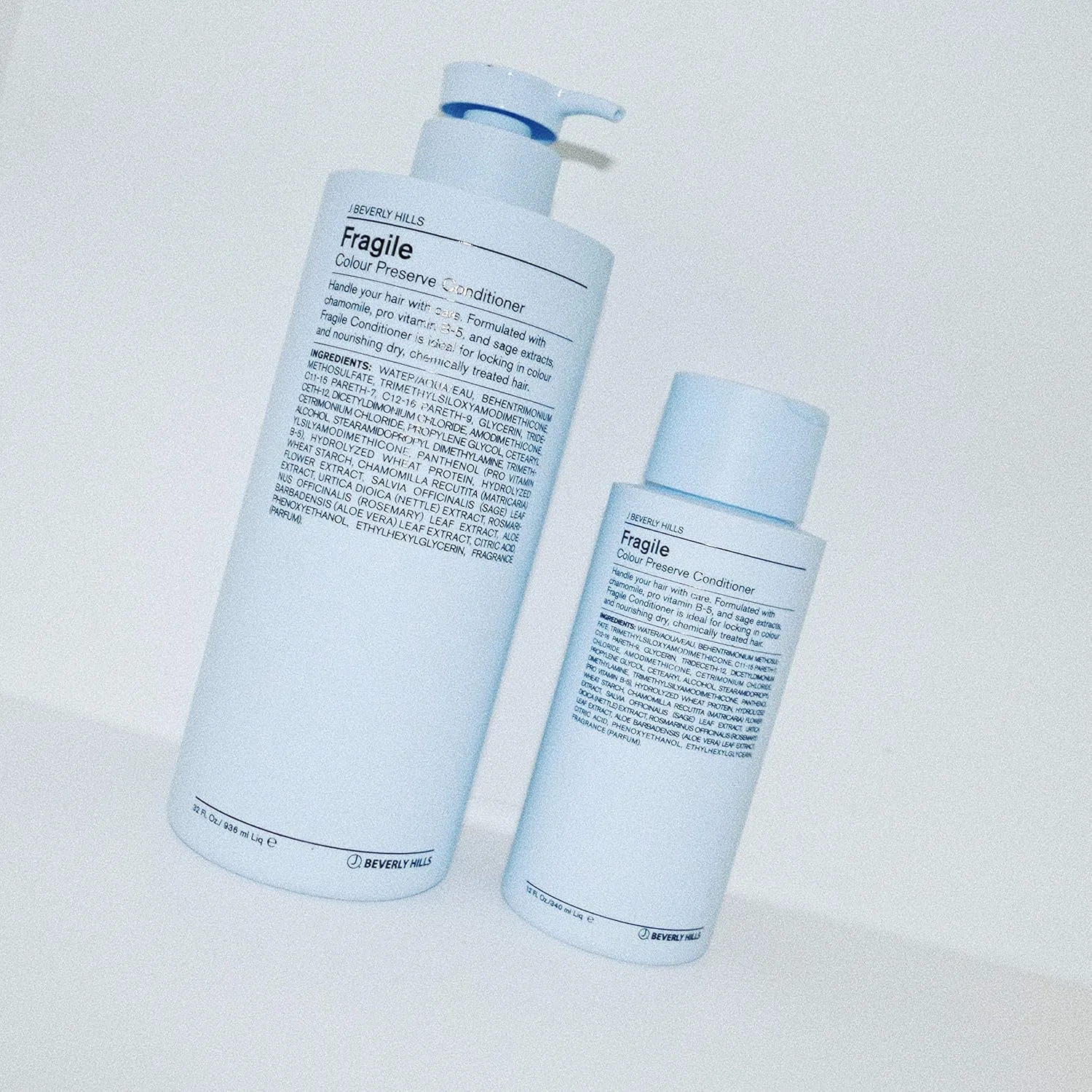 Кондиционер для волос J Beverly Hills Blue Fragile Colour Preserve Conditioner с ромашкой для борьбы с секущимися кончиками (955 мл) 946 мл (.) — фото 2