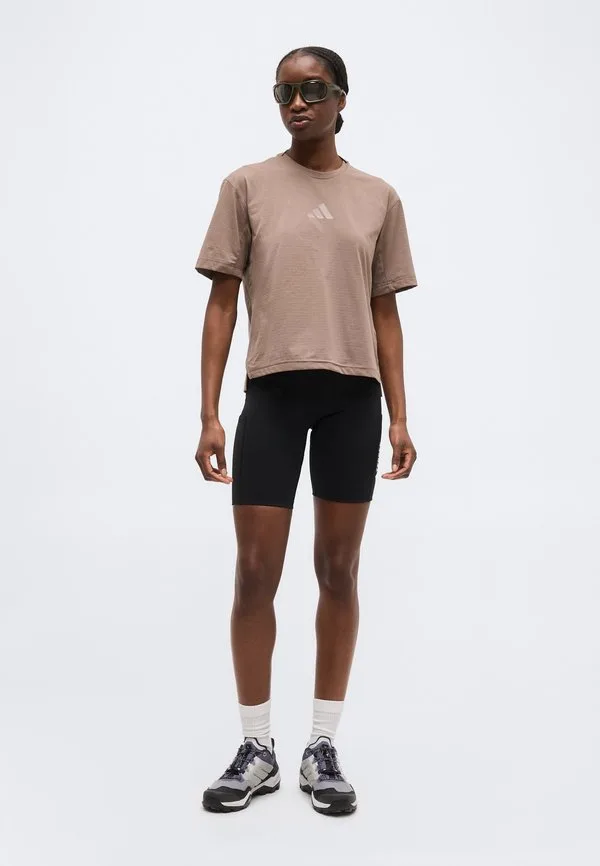 Футболка для трейлраннинга xploric Adidas Terrex, Trace Brown — фото 2
