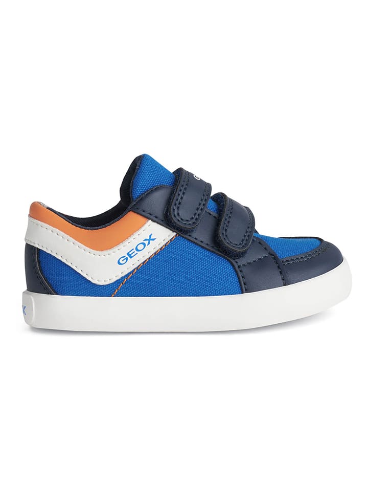 

Кроссовки на шнуровке Gisli Geox, цвет blau/orange