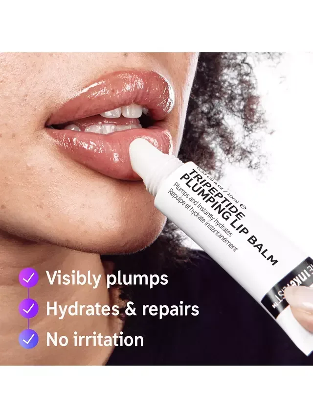 Бальзам для губ Tripeptide Plumping Lip Balan The INKEY List, Clear — фото 4