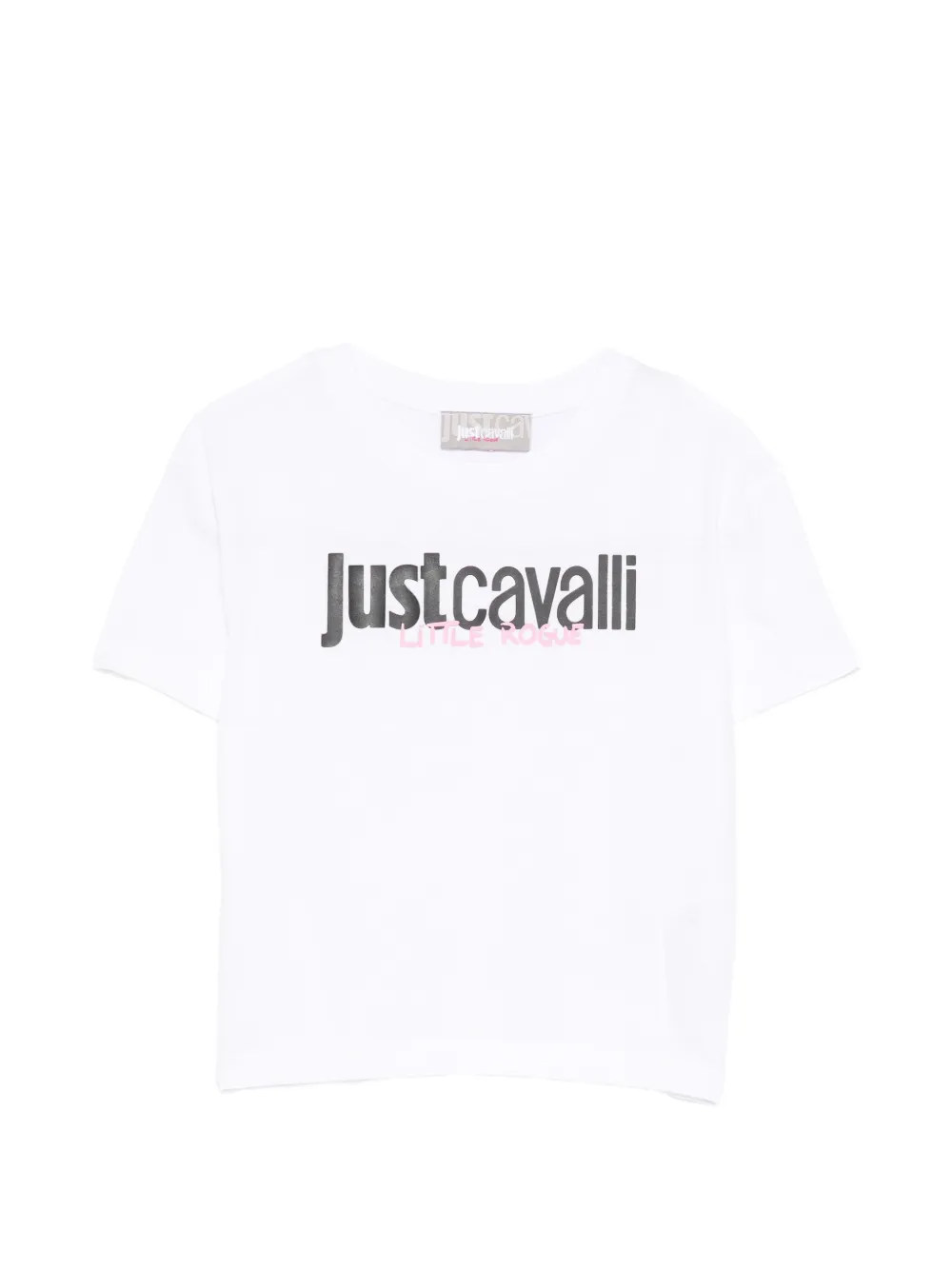 

Футболка с логотипом Roberto Cavalli Junior, белый