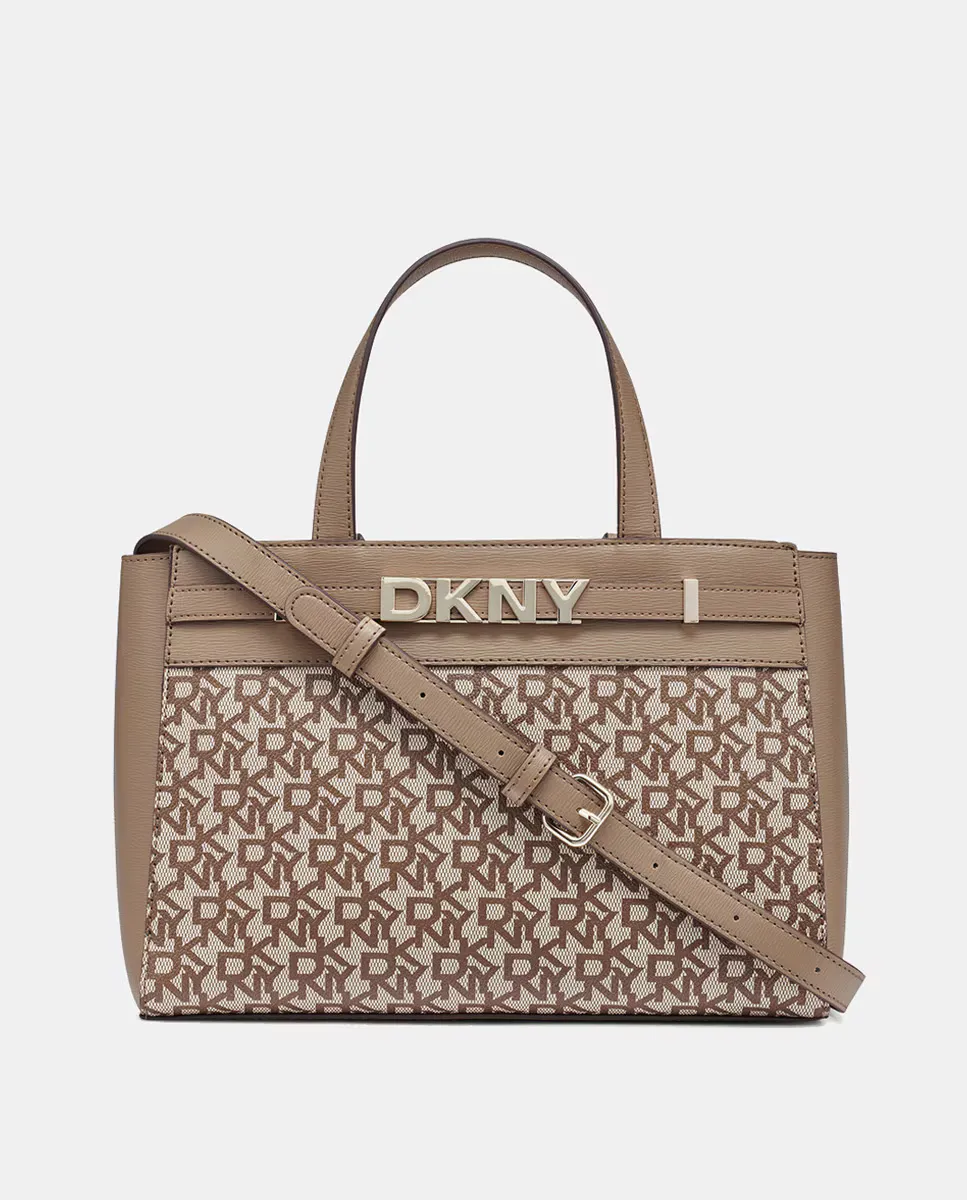 

Сумка DKNY BECKETT с двойной ручкой и однотонным принтом, цвет Natural