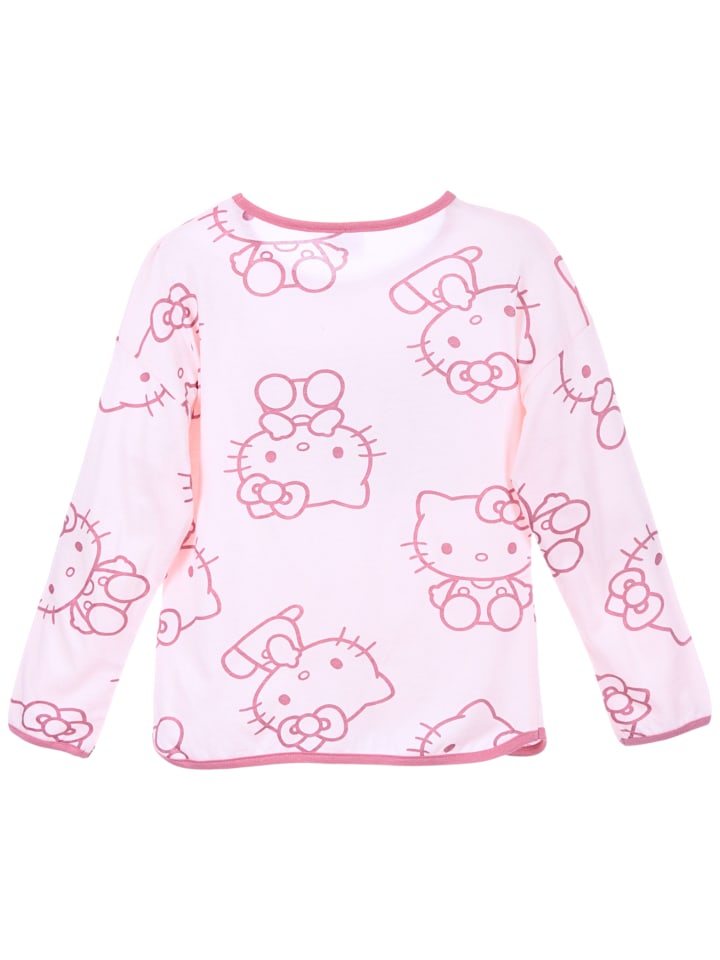 Рубашка Hello Kitty с длинными рукавами и блестками розового цвета Hello Kitty — фото 3