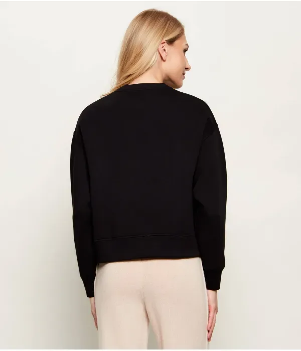 Толстовка Lacoste Oversize Fit, Черная — фото 3