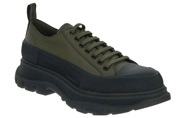 Кроссовки lace-up sneakers 'army green black' Alexander Mcqueen, зеленый — фото 2