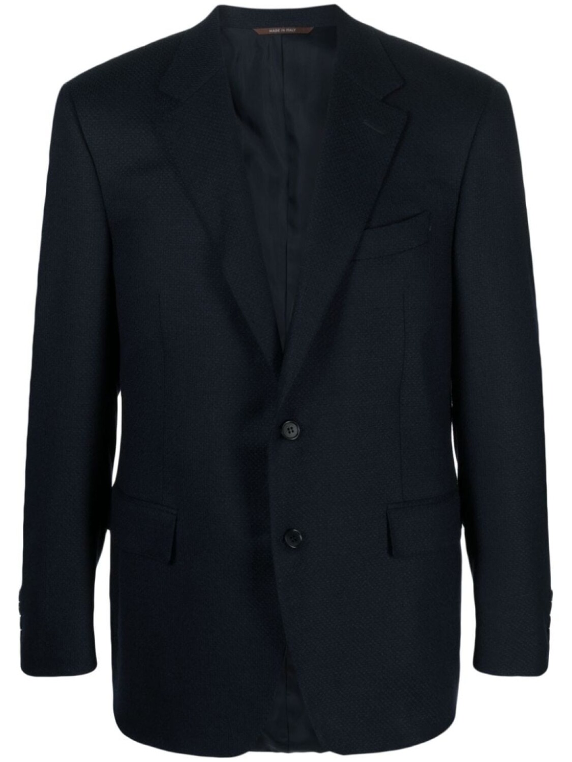 

Canali однобортный пиджак с заостренными лацканами, синий