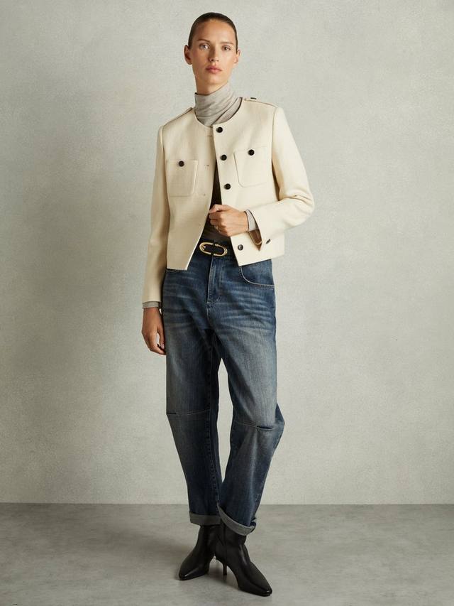 

Куртка из чистой шерсти blane Reiss, кремовый