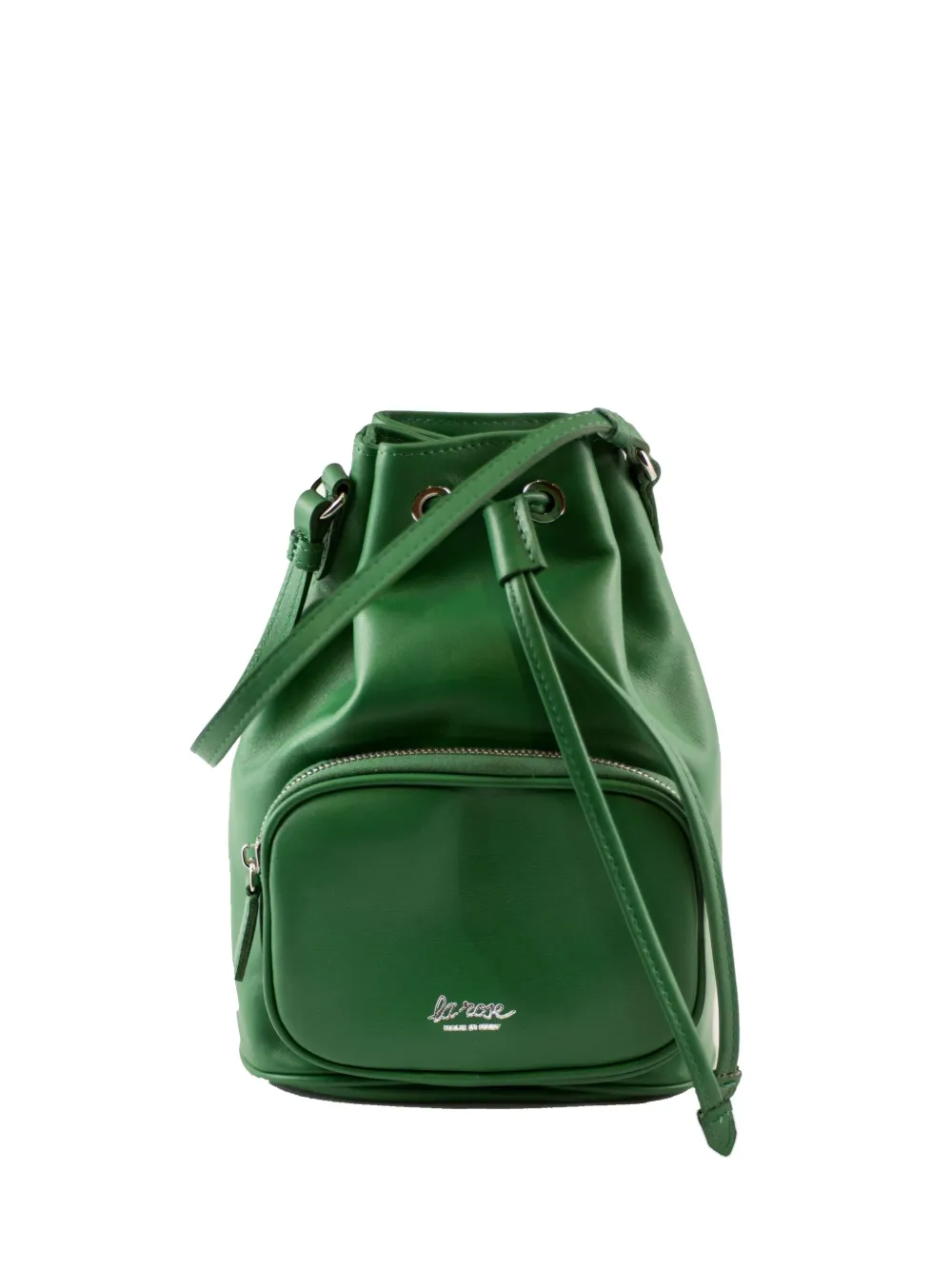 

Кожаная сумка-ведро на молнии La Rose, зеленый