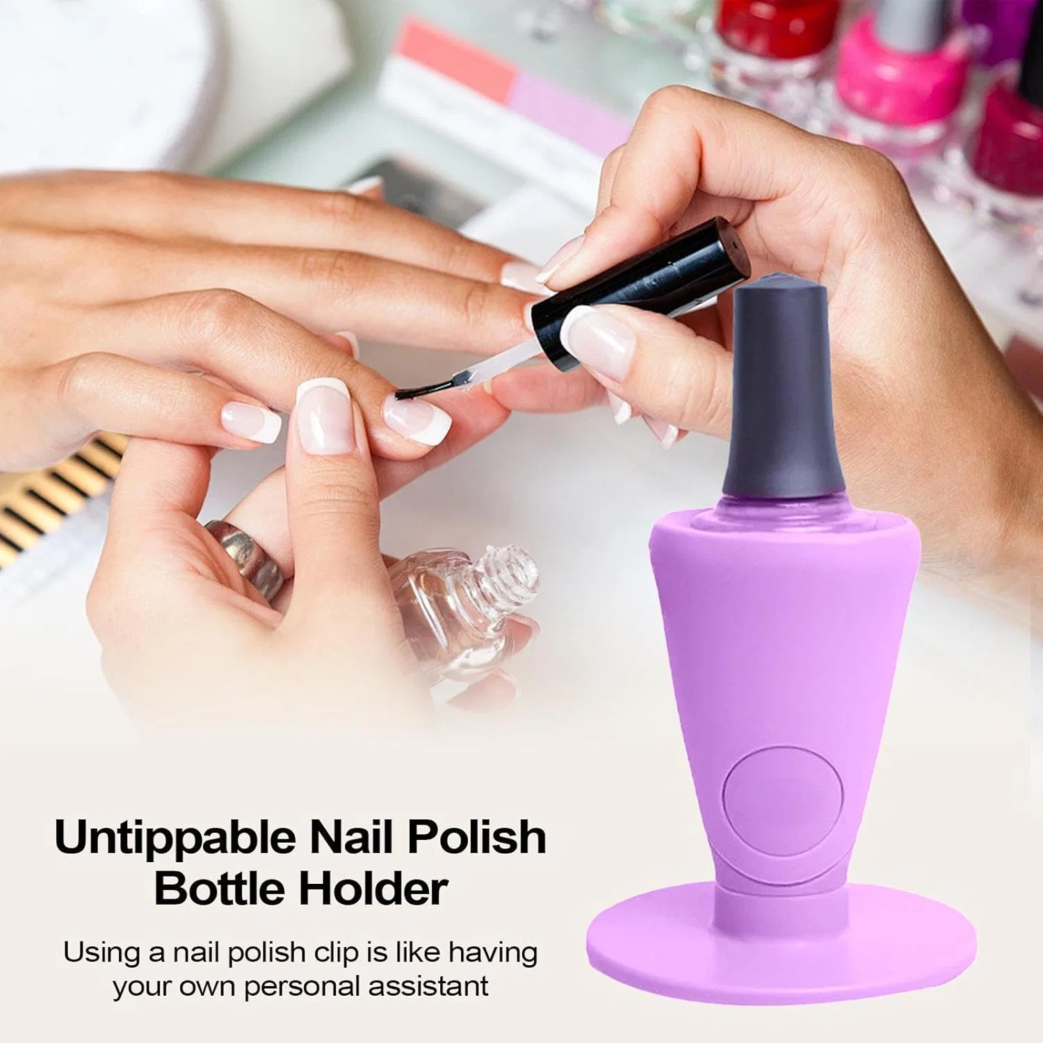 Силиконовый держатель для лака для ногтей Generisch, Purple — фото 4