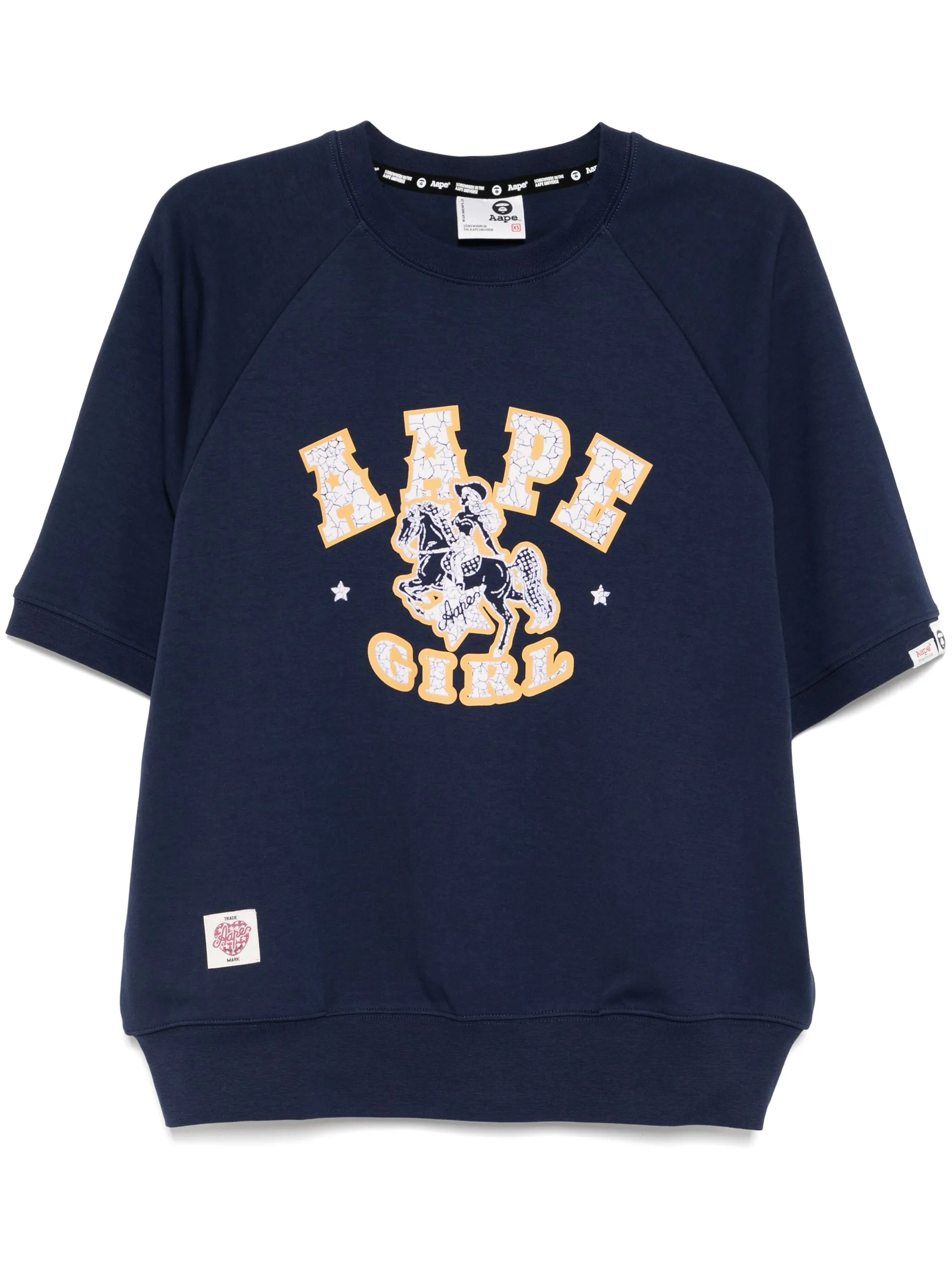 

Футболка с графичным принтом Aape By A Bathing Ape, синий