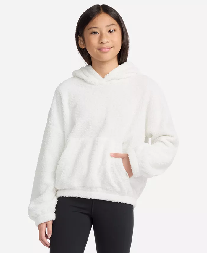 

Уютная толстовка с капюшоном для девочек Abercrombie Kids, белый