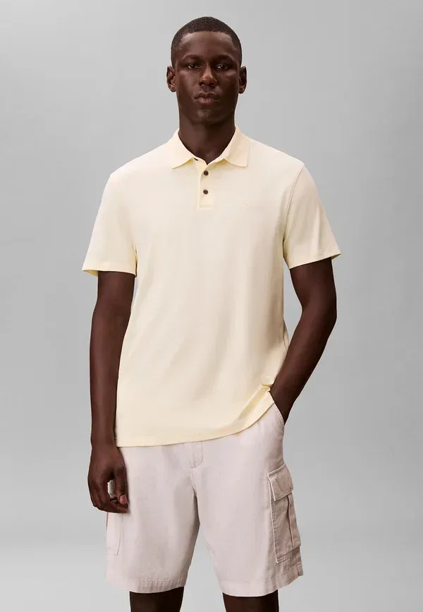 Футболка поло Calvin Klein Ss Supima Chest Emb Polo, цвет грушевый сорбет