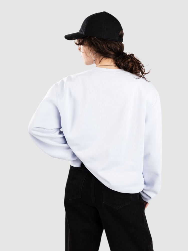 Свитер Nike SB Fleece Skate Crew Sweater, football grey/white — фото 3
