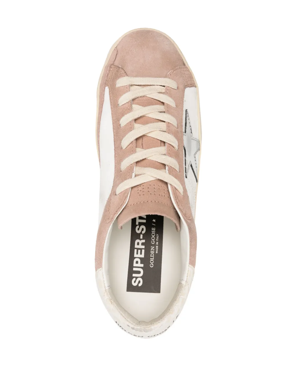 Кеды Superstar с эффектом потертости GOLDEN GOOSE, нейтральный — фото 4