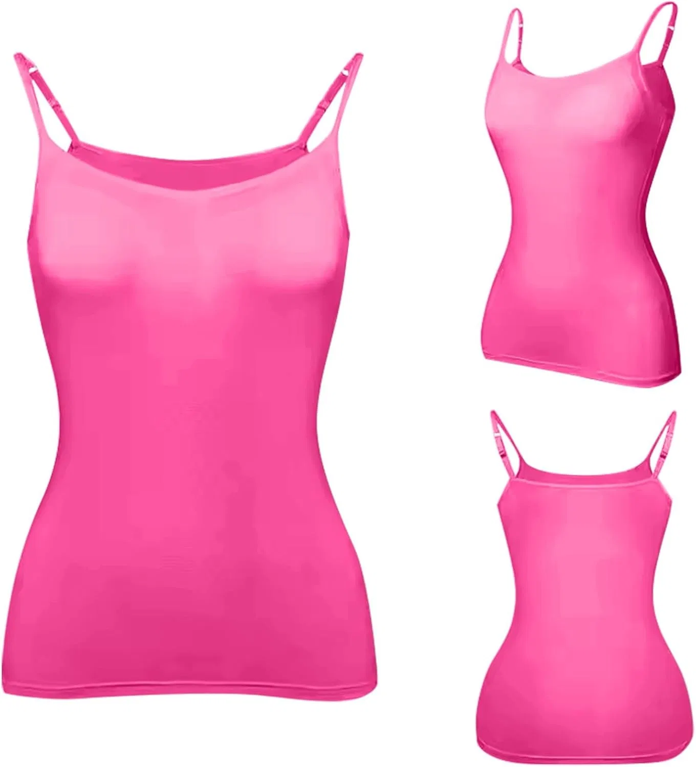 Топ-танк с встроенным бюстгальтером для женщин, A04 Hot Pink — фото 3