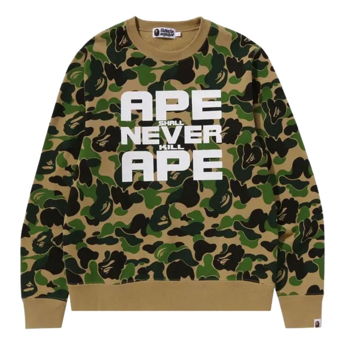 

Футболка A Bathing Ape ABC Camo Asnka Crewneck 'Green'