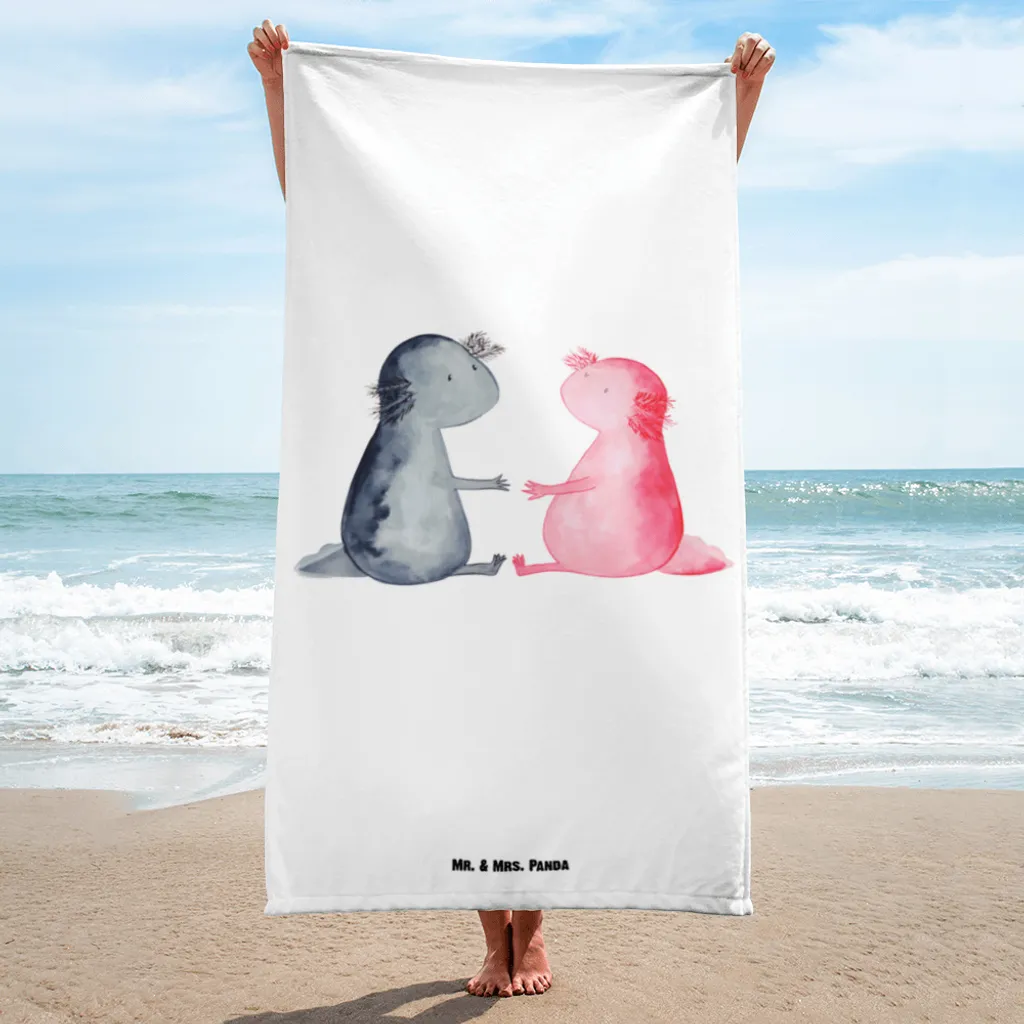 

Пляжное полотенце Mr. & Mrs. Panda, белый