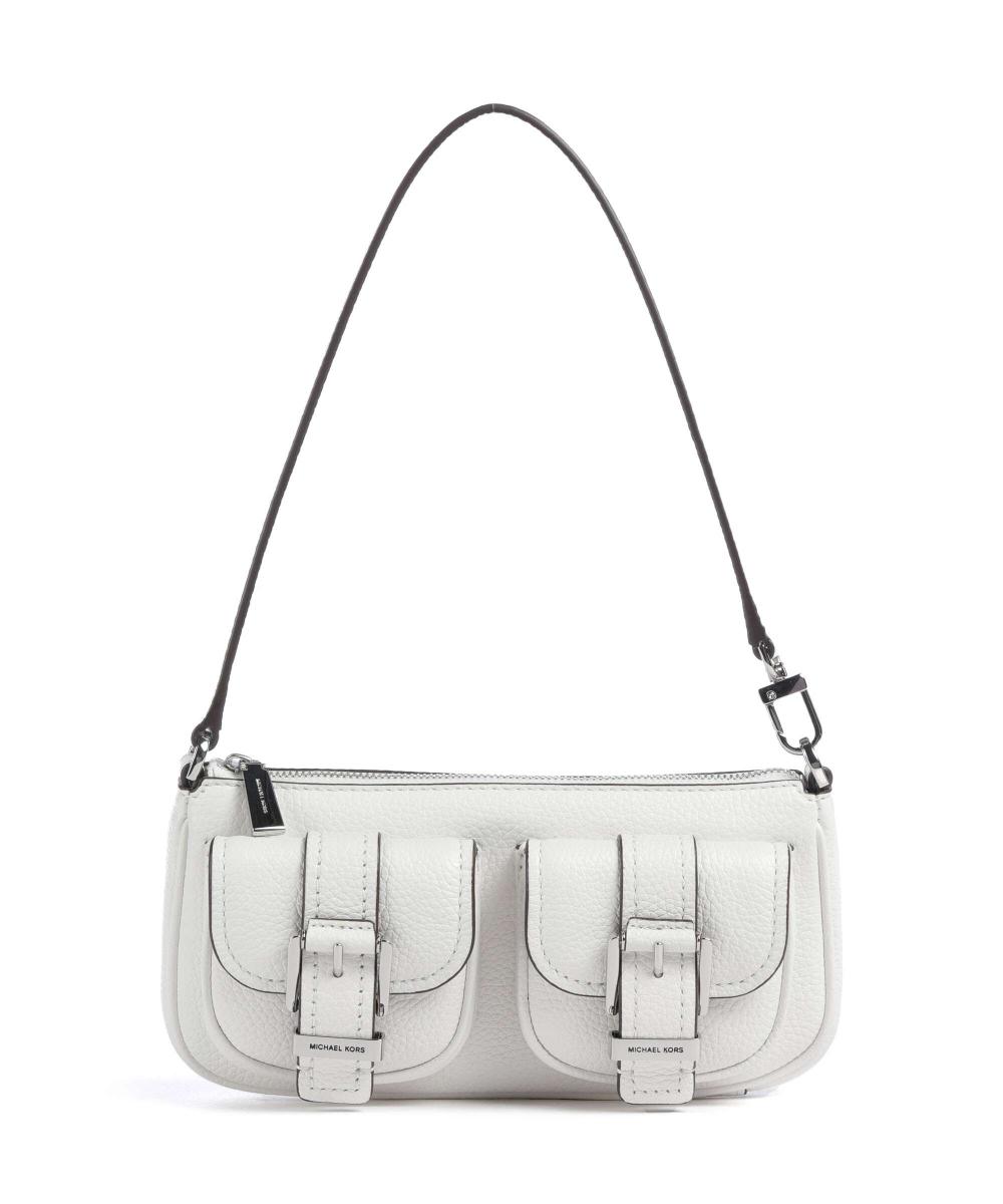 

Сумка Michael Michael Kors Zoe Small Pebbled Leather Pochette, белый