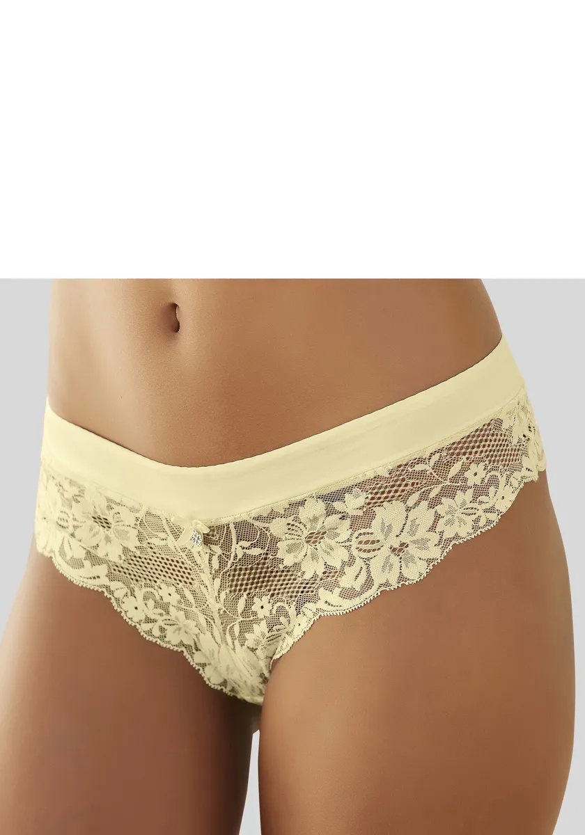 

Стринги LASCANA из цветочного кружева с широким поясом, цвет Vanille
