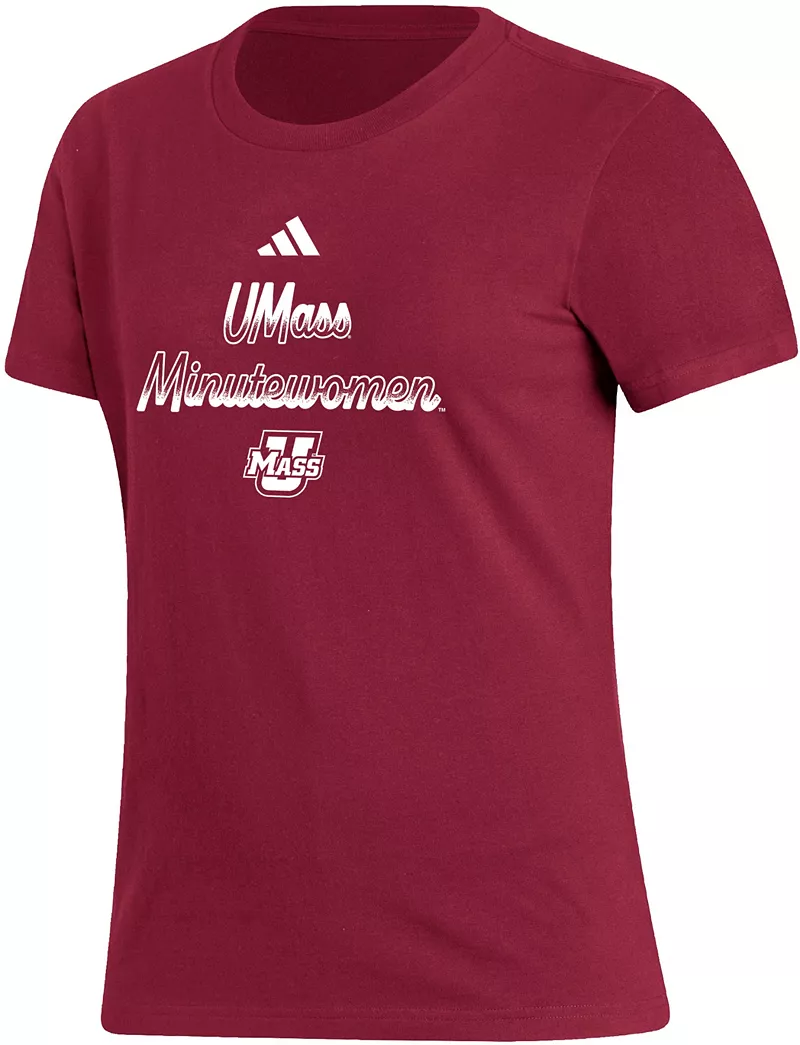 

Женская футболка Adidas UMass Minutemen Maroon Amplifier