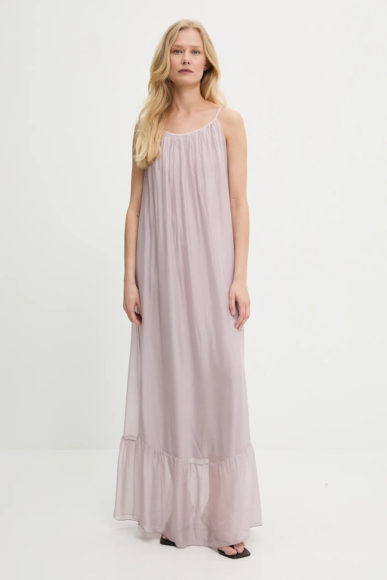 

Платье с шелком Answear.Lab, фиолетовый