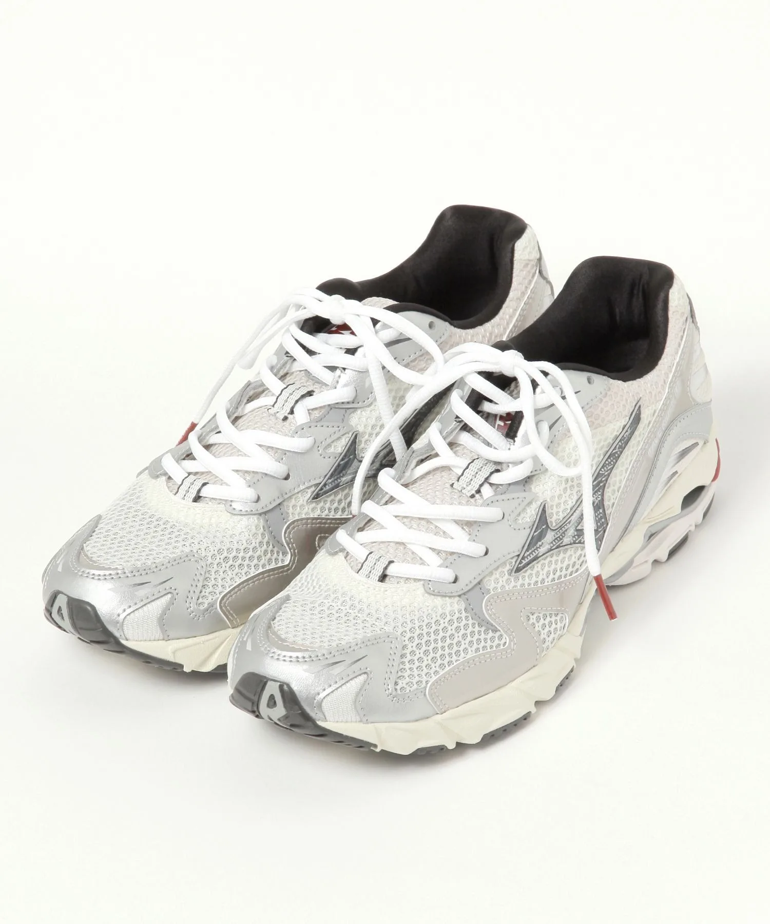 Мужские кроссовки с технологией WAVE MIZUNO WAVE RIDER 10 светлосерые