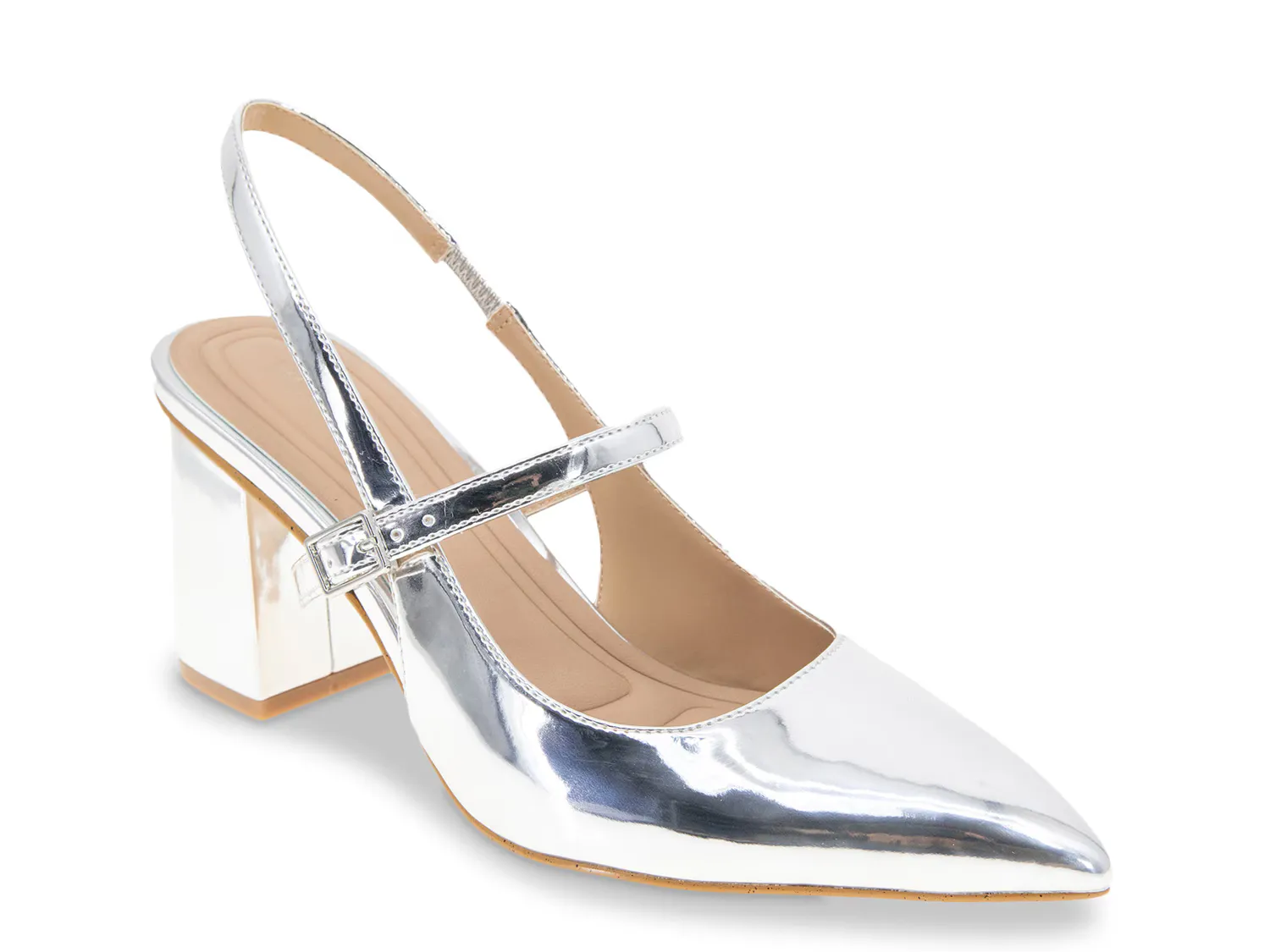 

Туфли Gillian Mary Jane Pump Bcbgeneration, серебряный/металлик