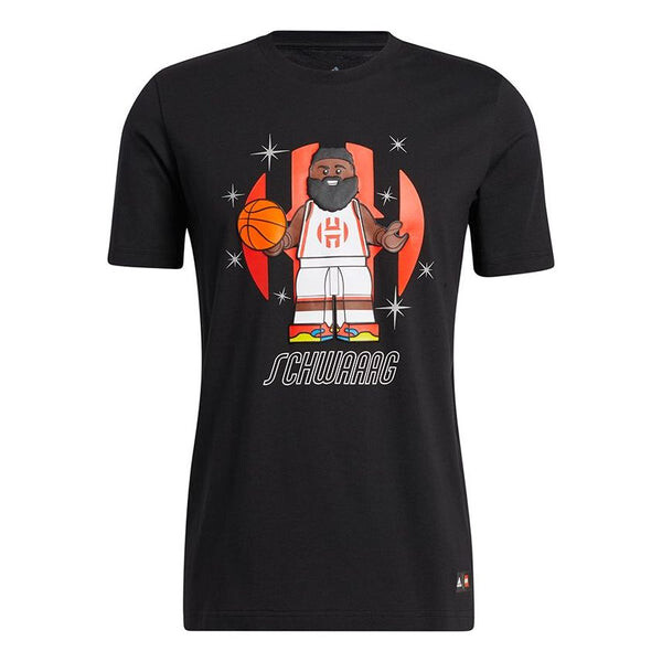 

Футболка Adidas x LEGO Harden Tee 'Black White Orange', черный