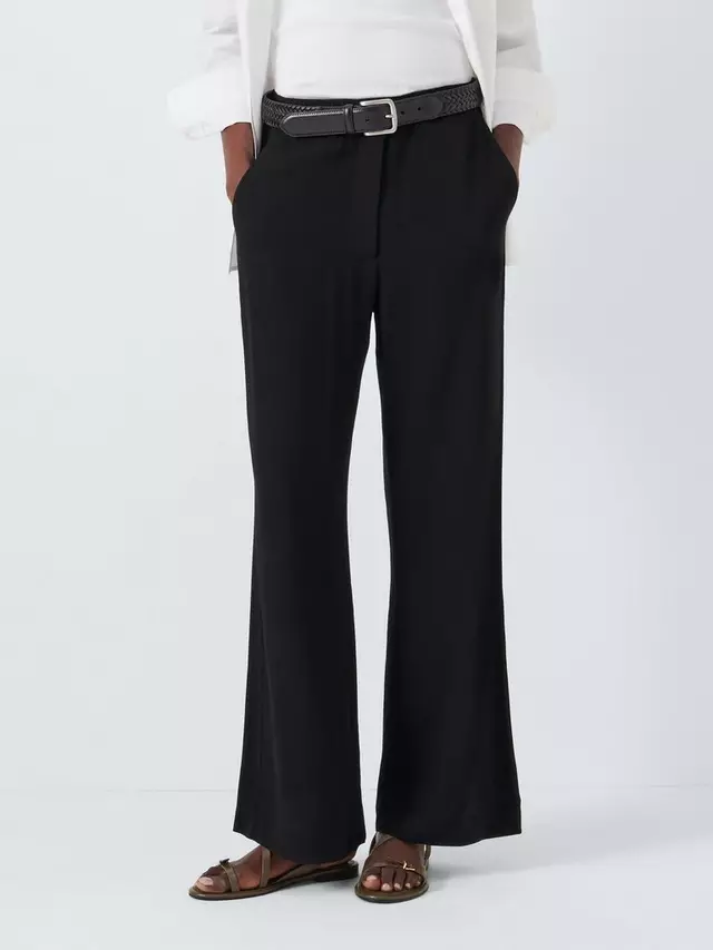 

Брюки John Lewis Viscose Crepe Wide Leg, черный
