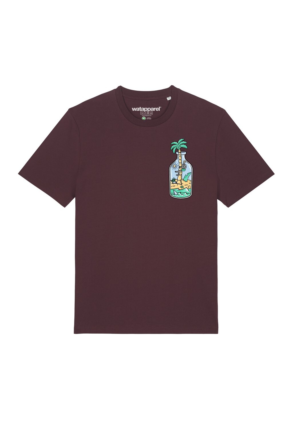 

Футболка с принтом HOLIDAY IN A BOTTLE watapparel, темно-красный