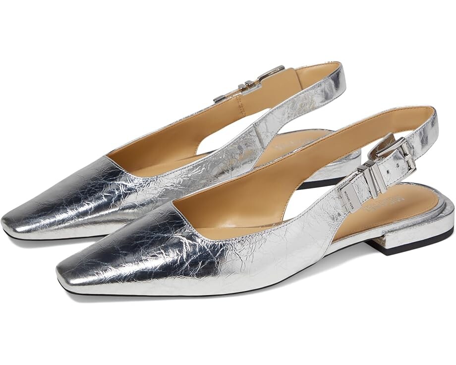 

Туфли на плоской подошве MICHAEL Michael Kors Darrington Sling Flat, серебряный