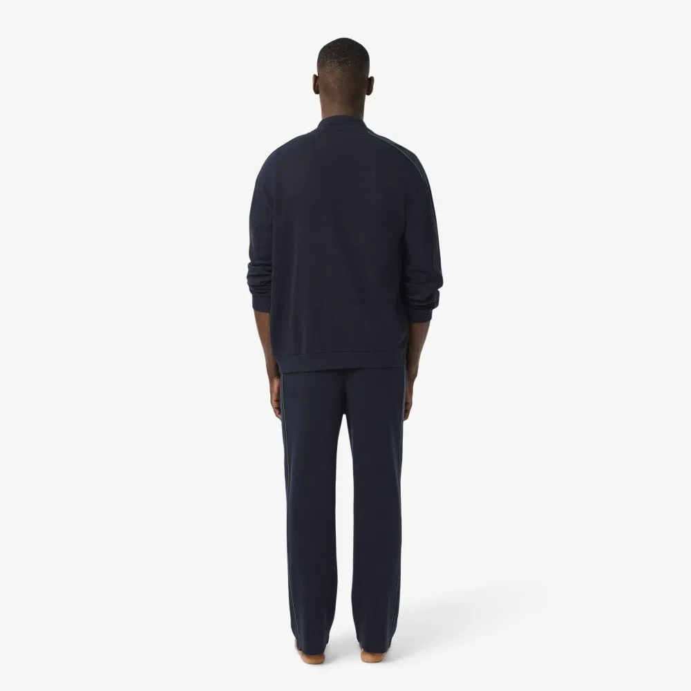 Мужские брюки Lacoste Waffle Jersey, тёмно-синие — фото 3