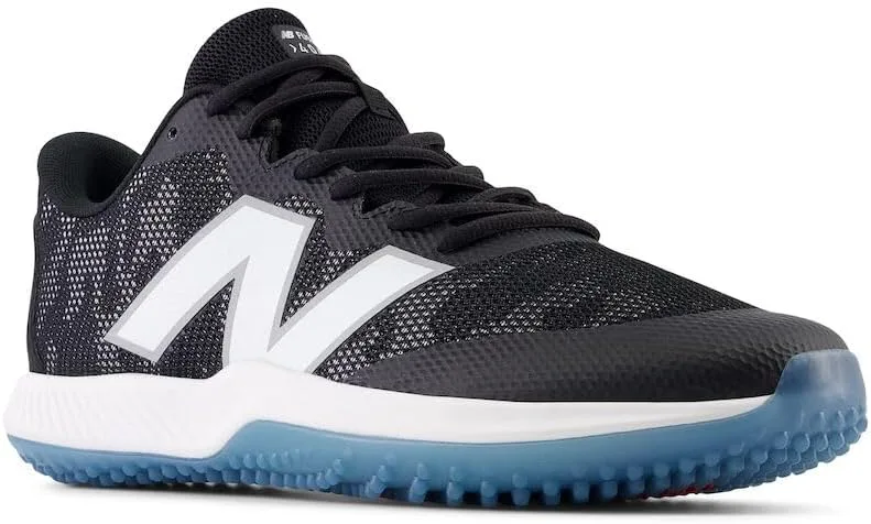Бейсбольные кроссовки New Balance FuelCell 4040v7 Turf Trainer унисекс, белый/черный/синий — фото 4