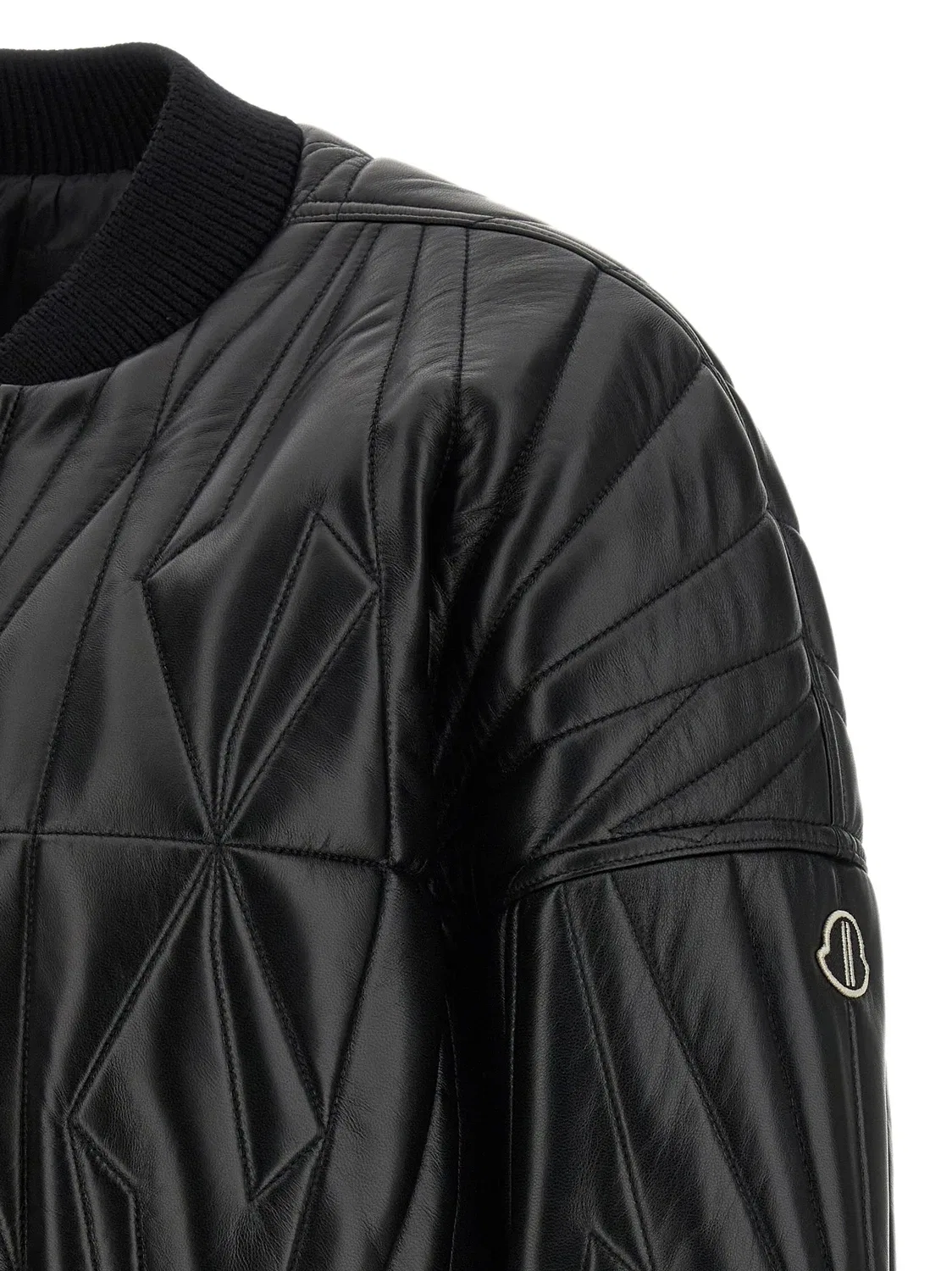 Бомбер Moncler + Rick Owens 'Geocamo', черный — фото 4