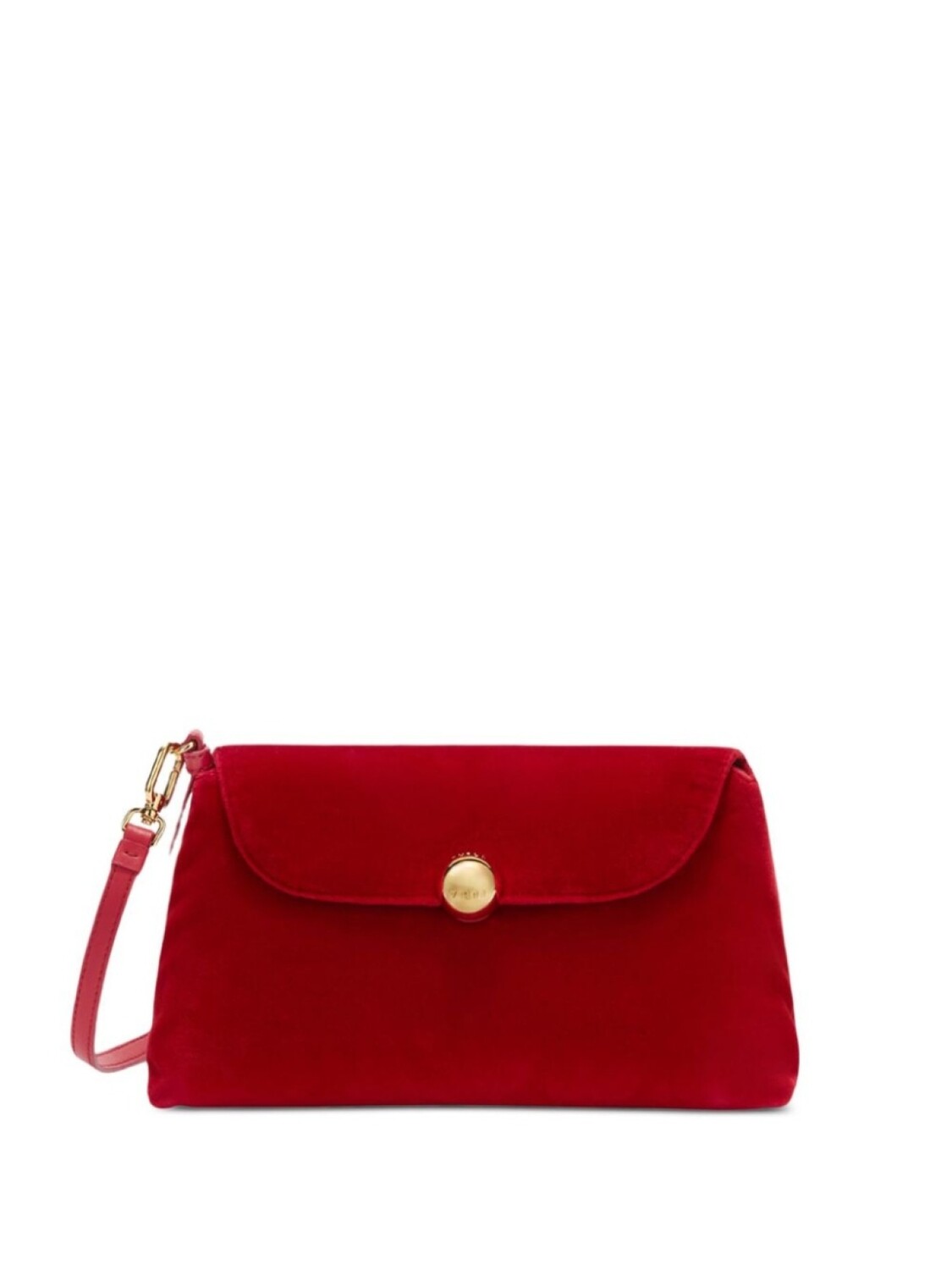 

Бархатная сумка через плечо Furla, красный