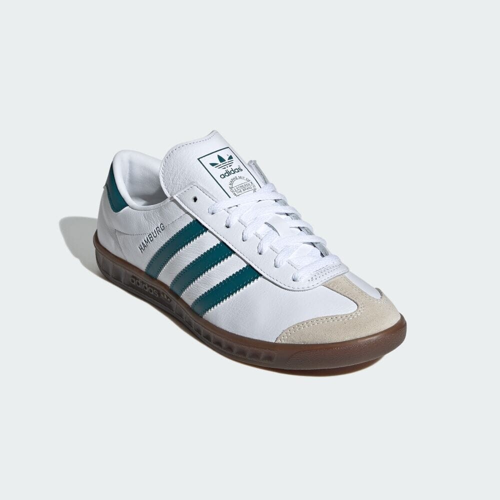 Кроссовки Adidas HAMBURG W, цвет White/Legacy Teal/Gum — фото 4