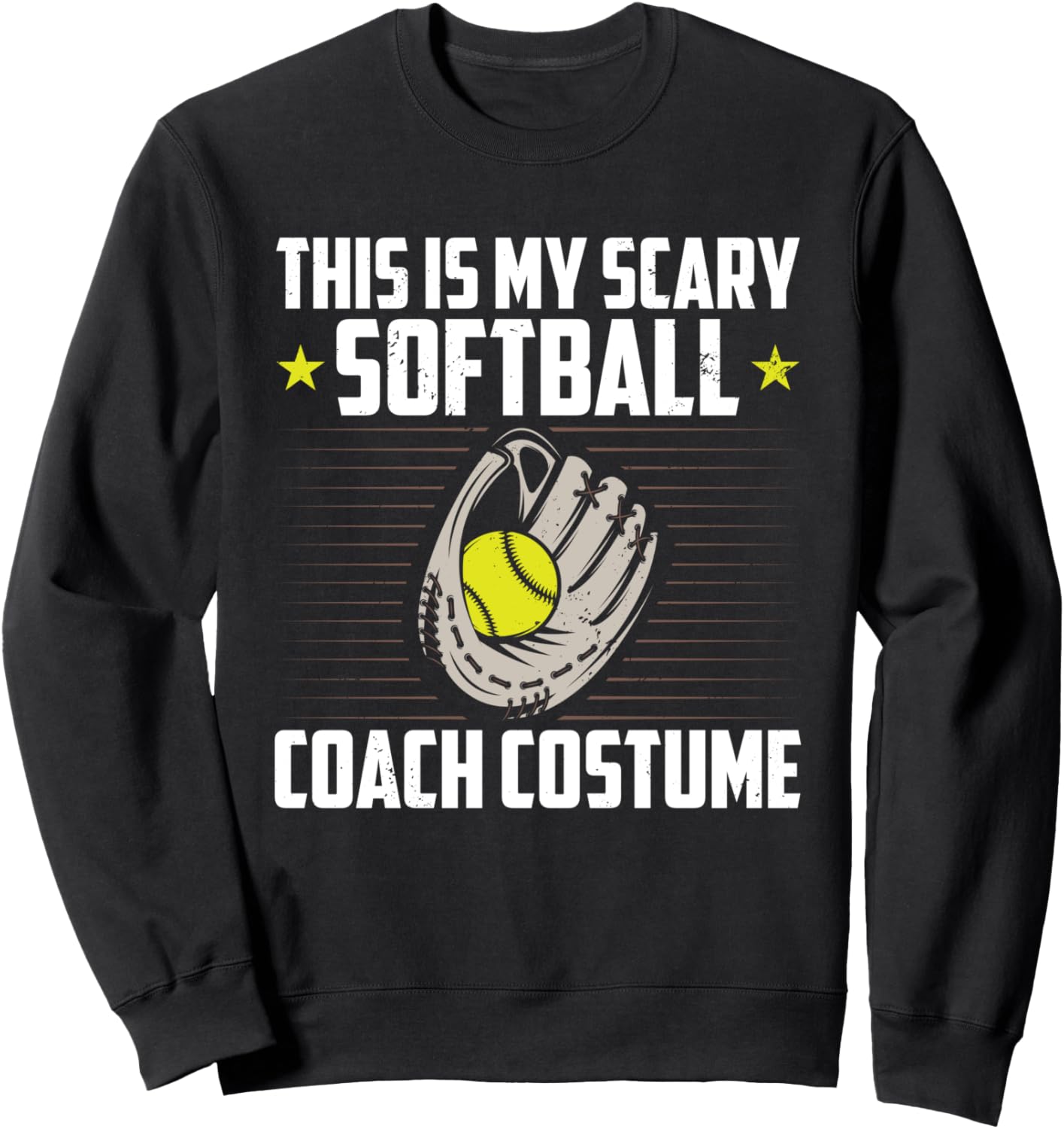 

Забавная толстовка унисекс с изображением страшного тренера по софтболу Funny Softball Lover Gifts & Catcher Outfits, черный