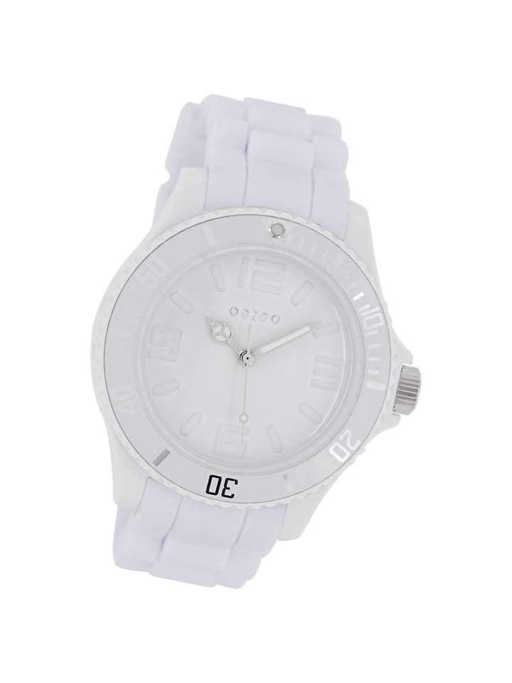 

Аналоговые наручные часы Oozoo Timepieces, белые, большие (примерно 43 мм)