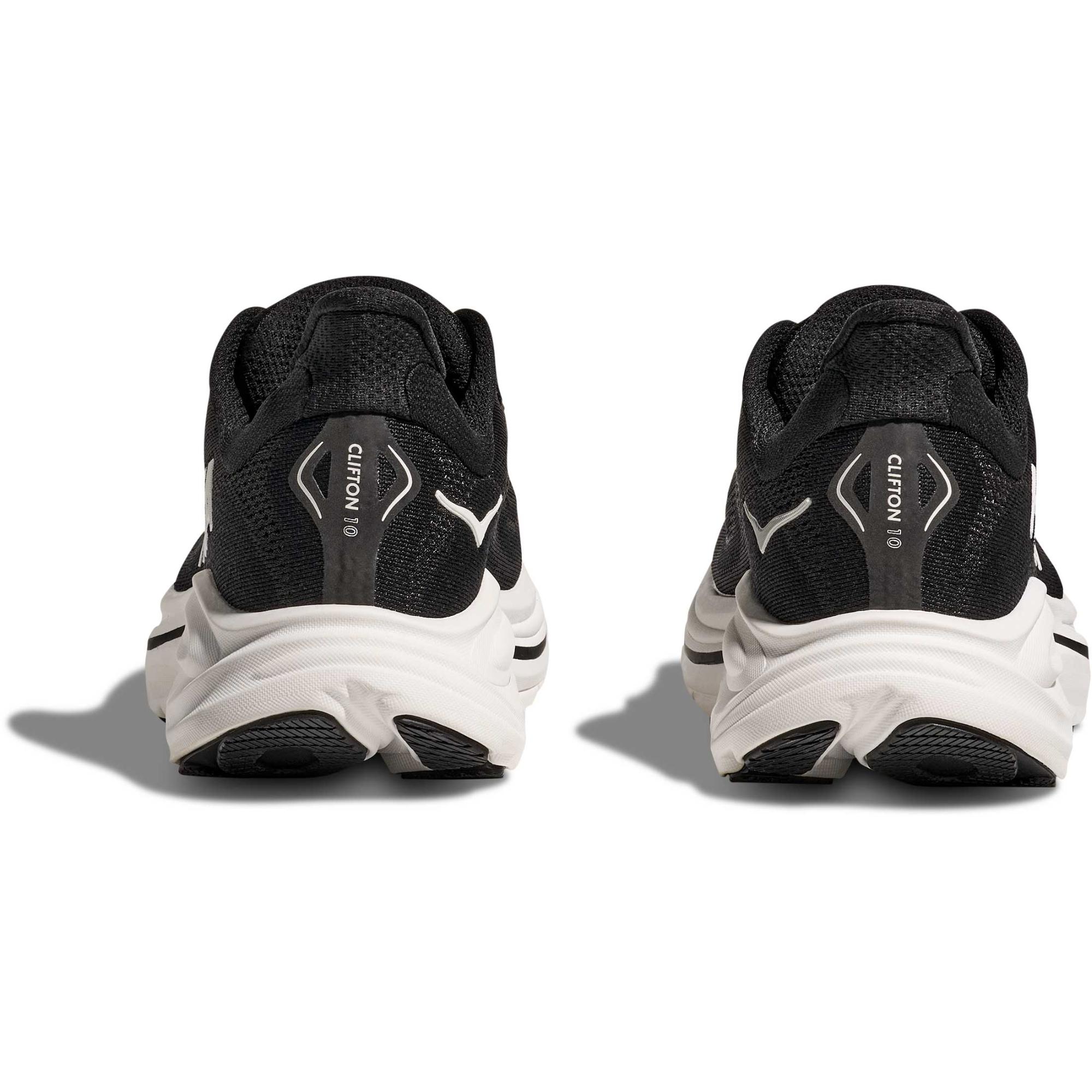 Мужские беговые кроссовки Clifton 10 Wide HOKA, Black/White — фото 4