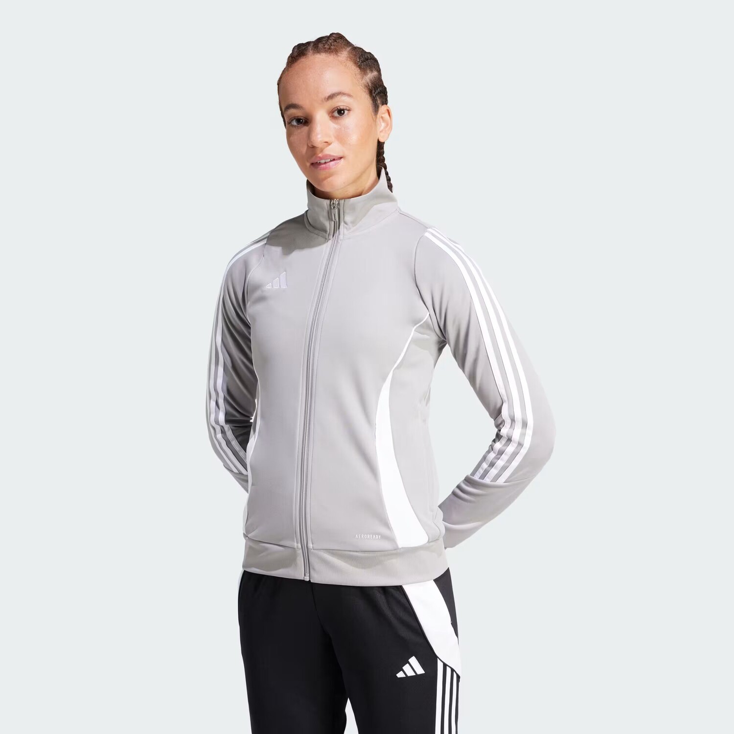 

Тренировочная куртка Tiro 24 Adidas, цвет Team Mid Grey/White