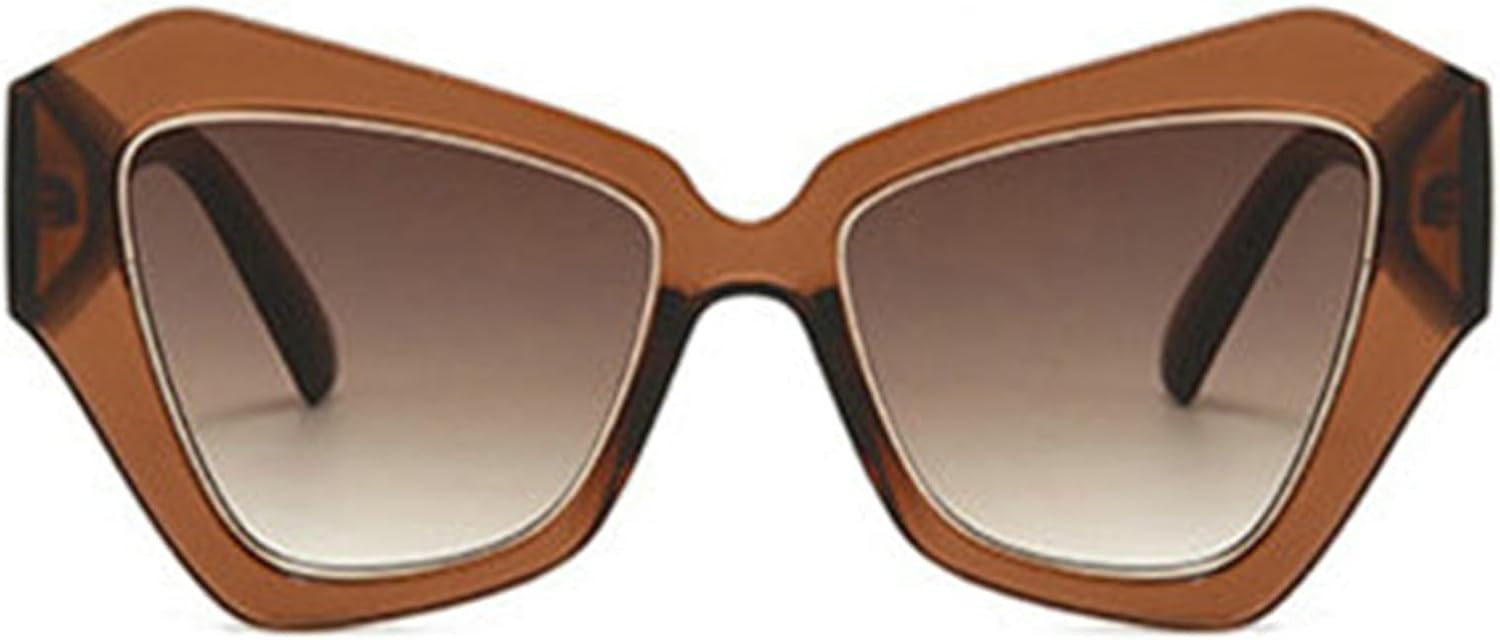 

Willochra Модные солнцезащитные очки большого размера «кошачий глаз» для женщин, винтажные, многоугольные, трендовые солнцезащитные очки для женщин, солнцезащитные очки UV400, C2