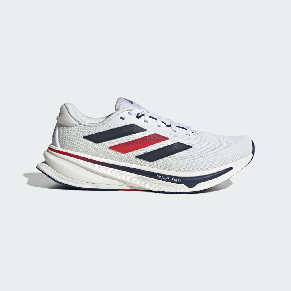 Кроссовки Adidas Supernova Rise 2 Shoes, цвет Cloud White/Dark Blue/Pure Ruby