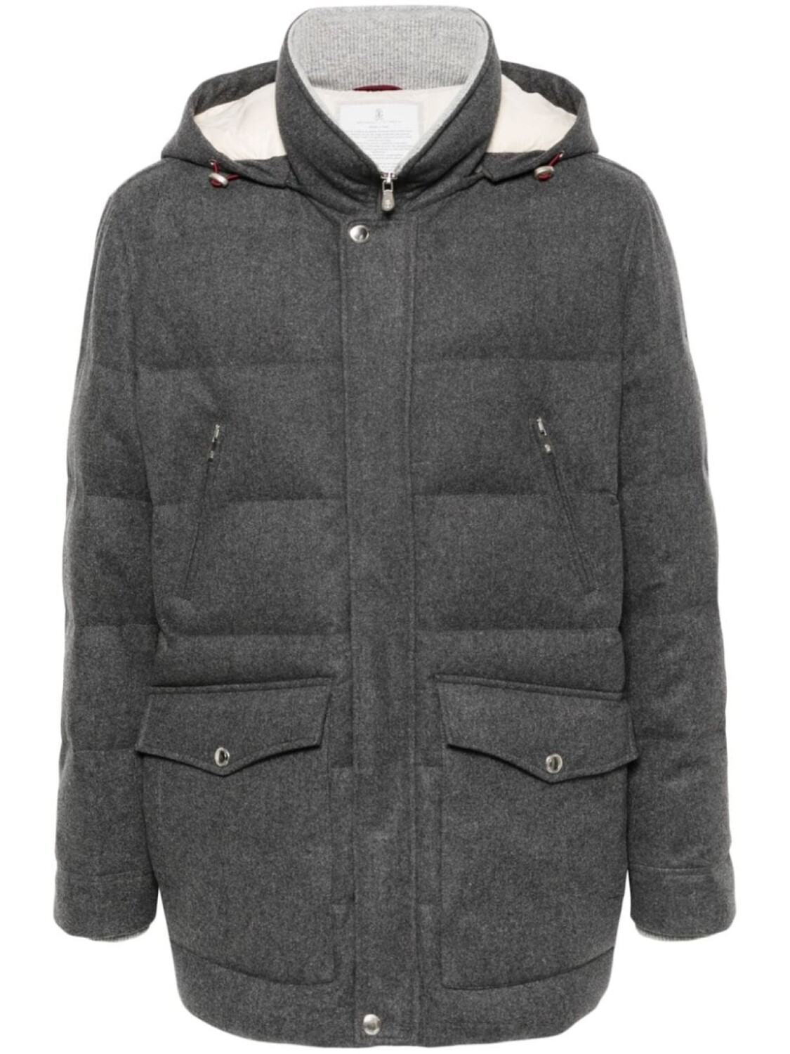 

Brunello Cucinelli шерстяной пиджак, серый