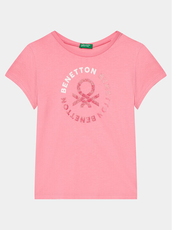 

Футболка стандартного кроя United Colors Of Benetton, розовый