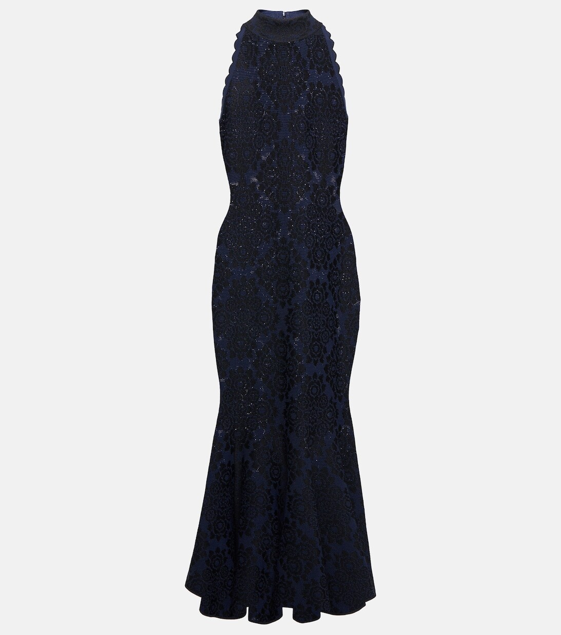 

Трикотажное платье миди ALAÏA, черный