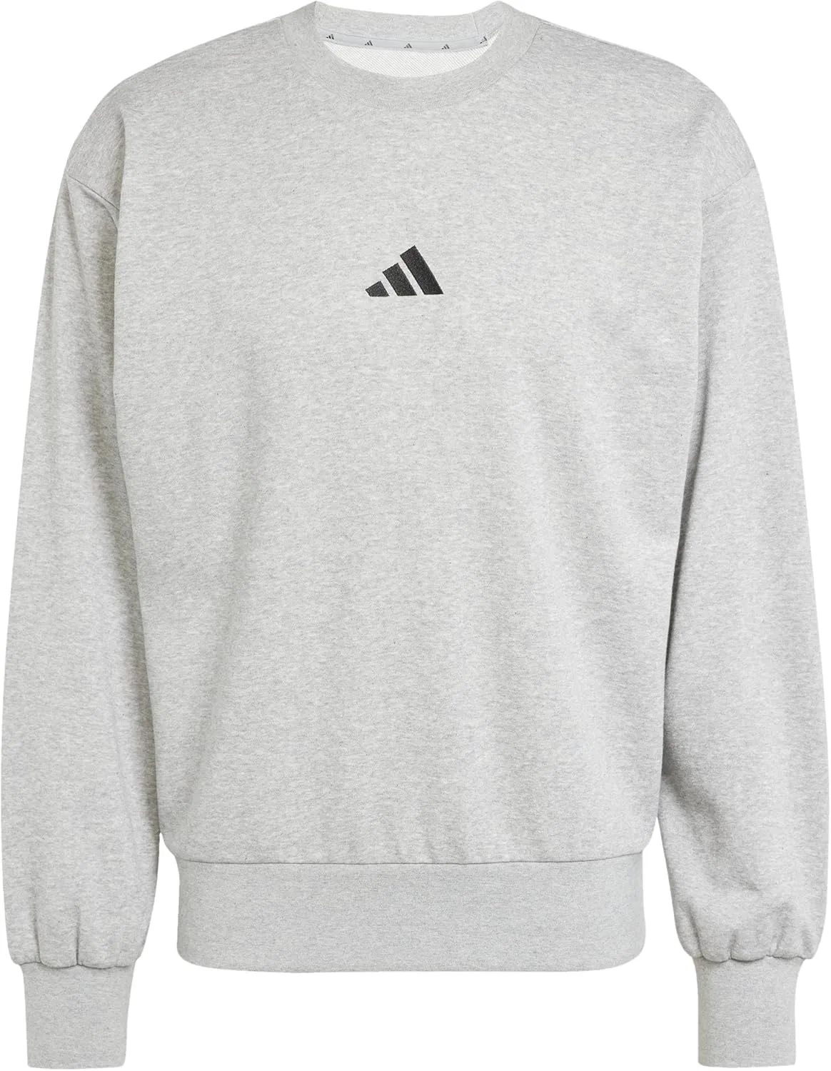 Мужская толстовка adidas Essentials Feelcozy French Terry, Medium Grey Heather/Black