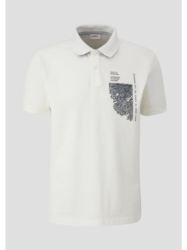 

s.Oliver Рубашка поло 01D1_white, Белый, s.Oliver Рубашка поло 01D1_white